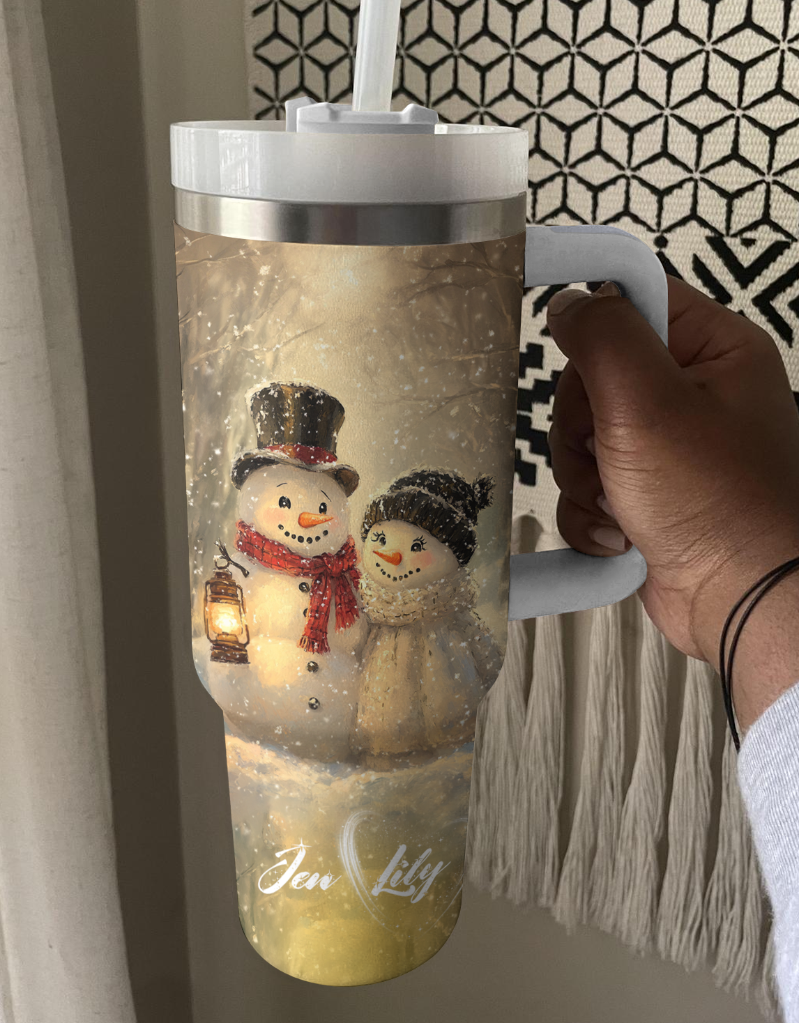 Shineful Tumbler Customized Snowy Cuddle
