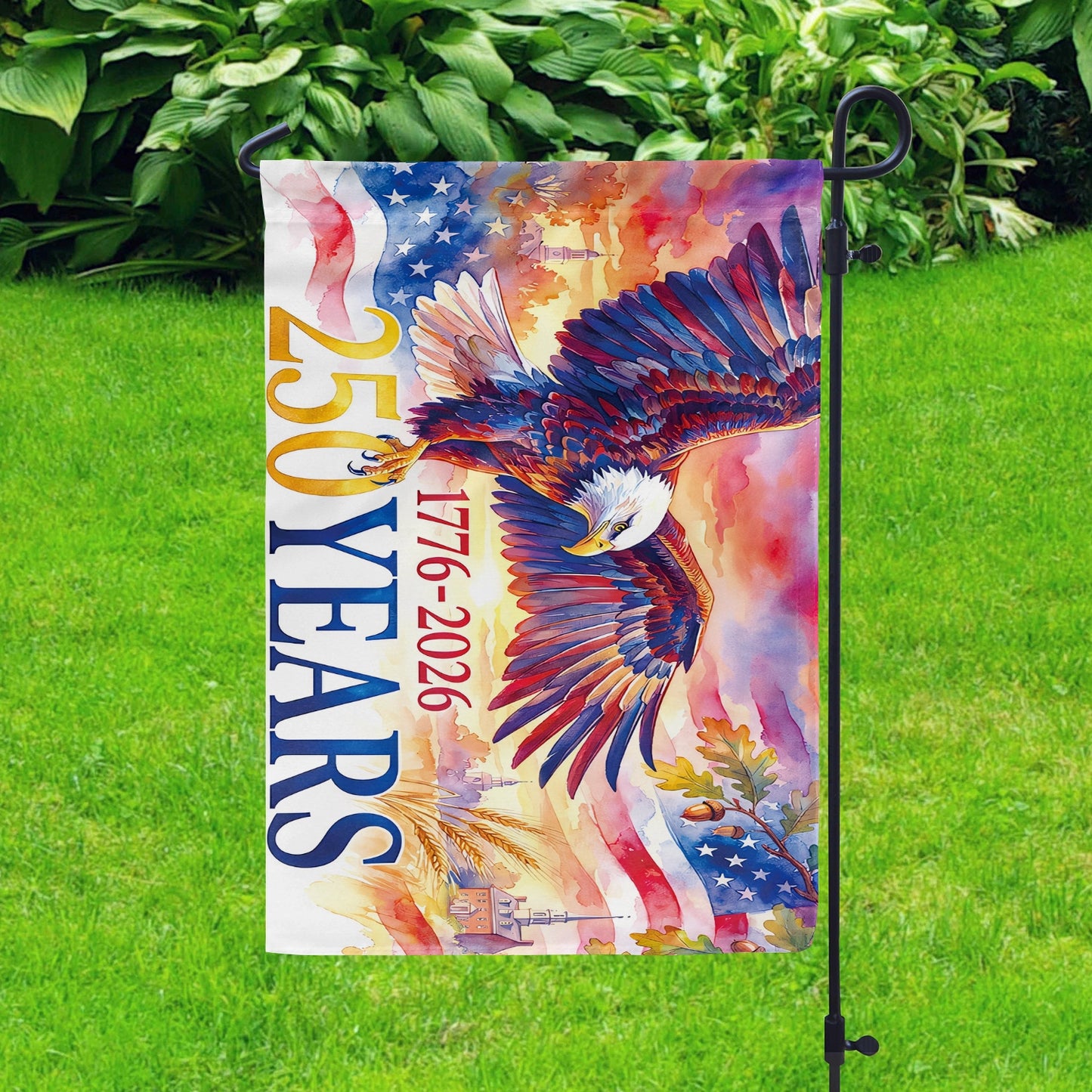 Shineful Gargen Flag 12" x 18" - Freedom Still Soars