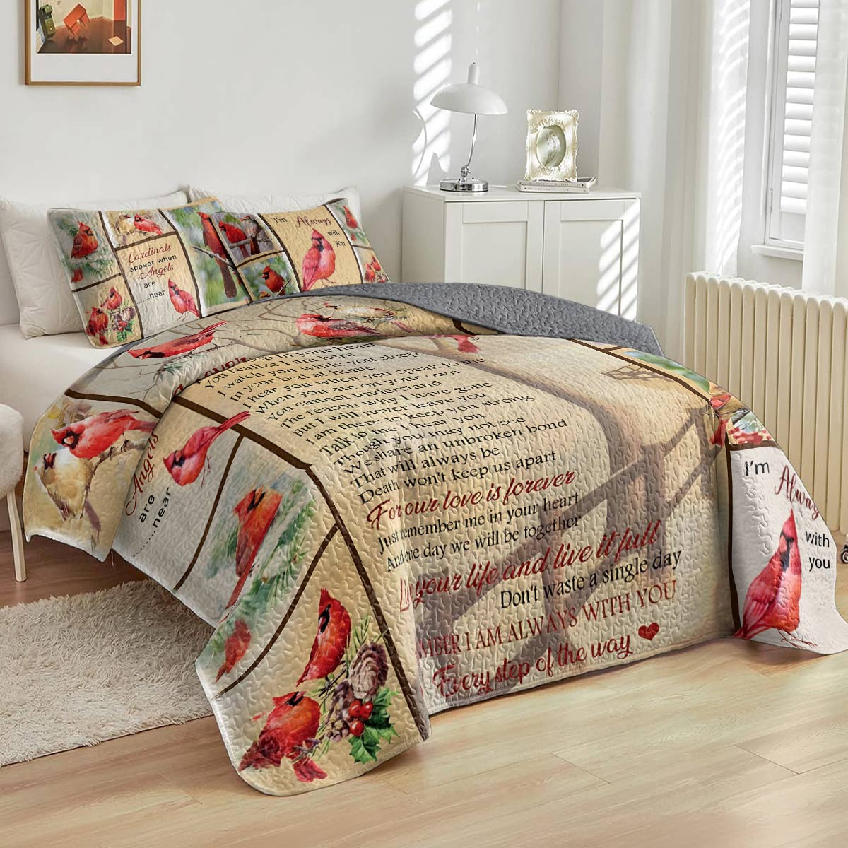 Shineful All Season Quilt 3-Piece Set Never Left You
