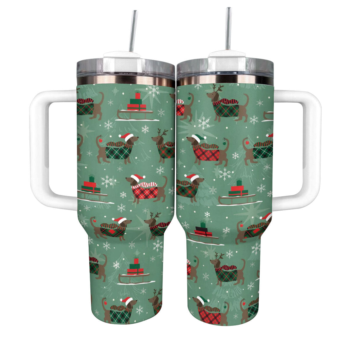 Shineful Tumbler Merry Dachsmas
