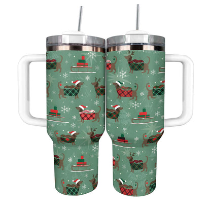 Shineful Tumbler Merry Dachsmas