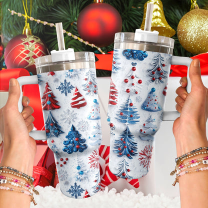 Shineful Glossy Tumbler Pretty Christmas Trees