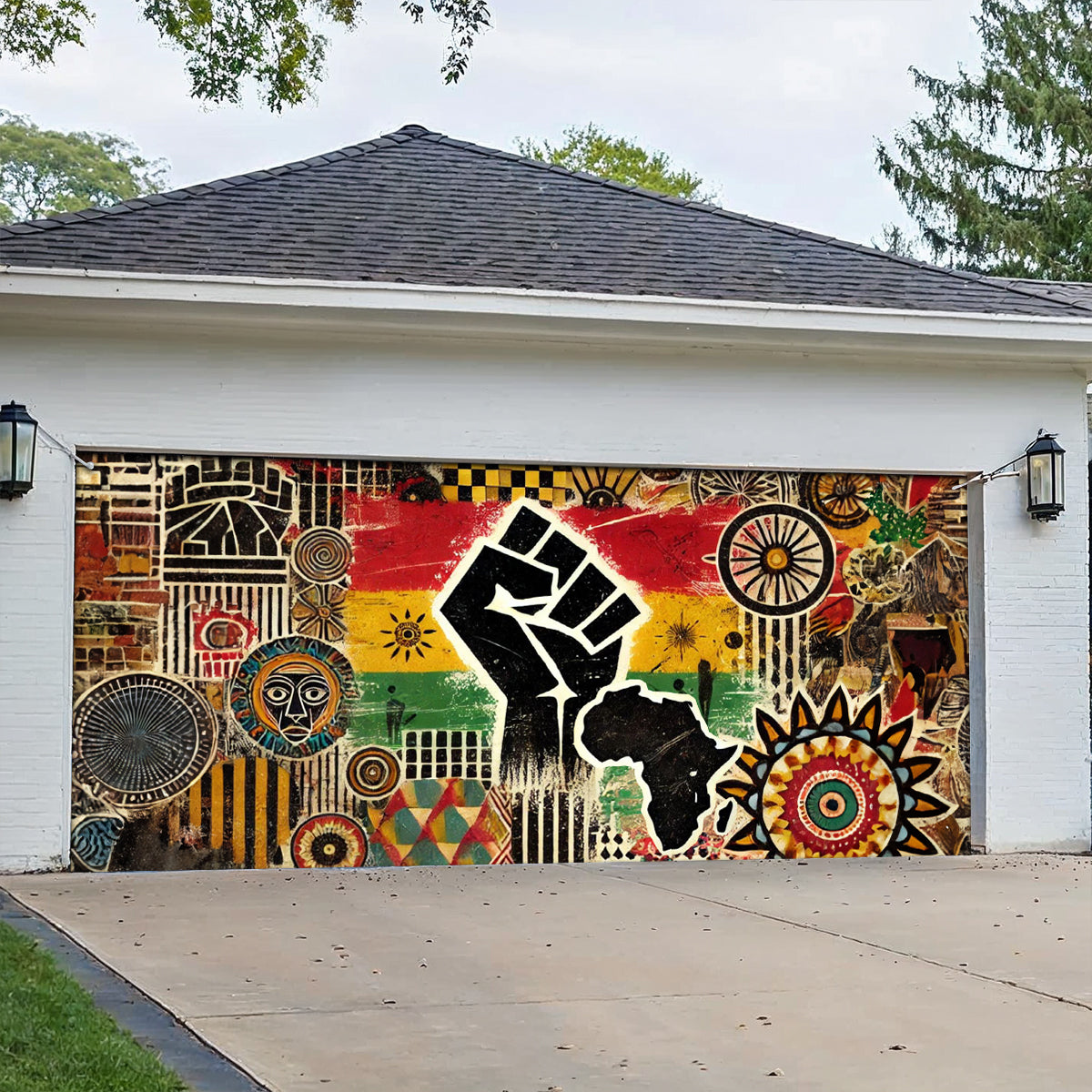 Shineful Garage Door Banner Decoration The Raised Legacy