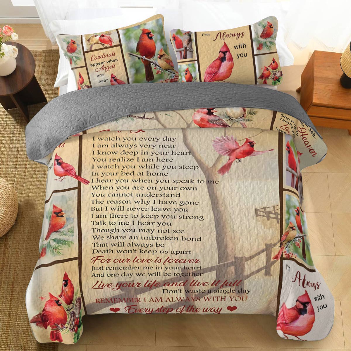 Shineful All Season Quilt 3-Piece Set Never Left You