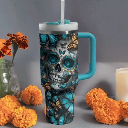 Shineful Tumbler - Mystical Butterfly Sugar Skull