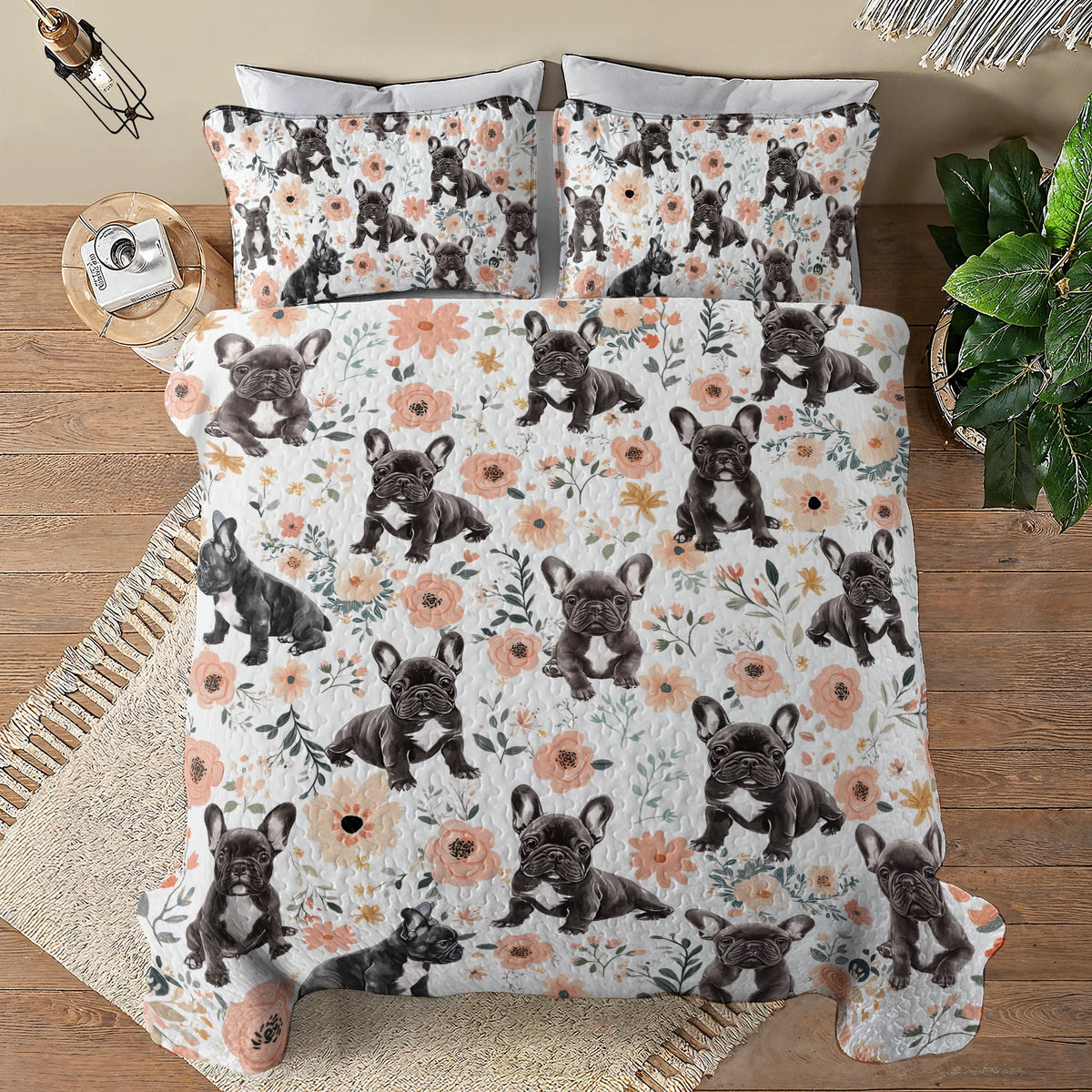 Shineful All Season Quilt 3-Piece Set Rosemary Frenchies