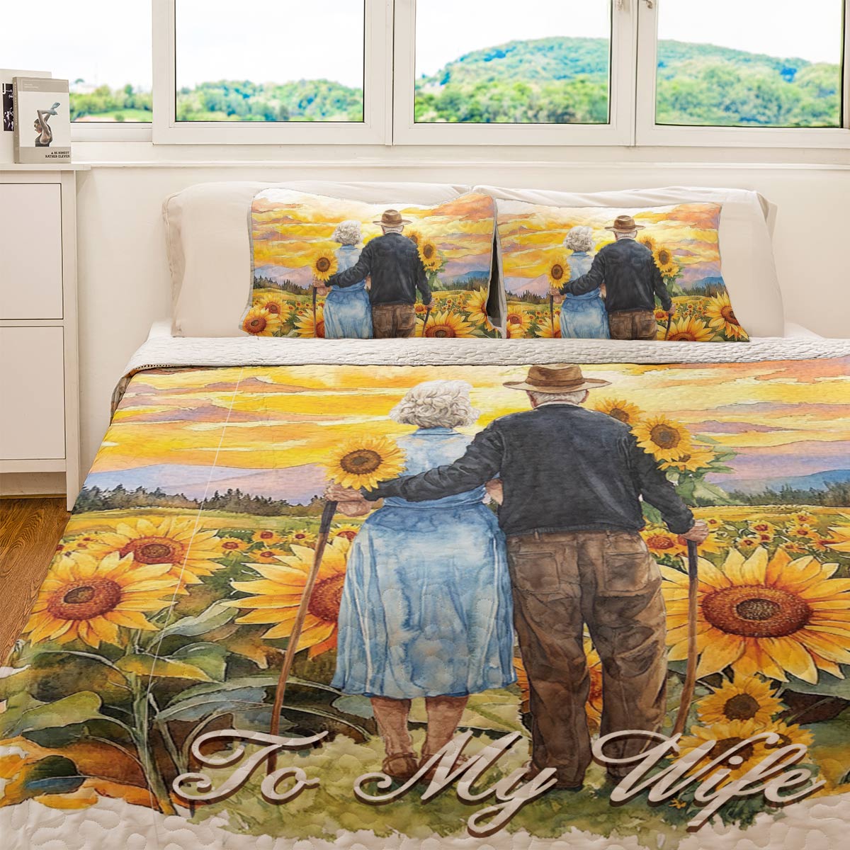 Shineful All Season Quilt 3-Piece Set Sunflower Love