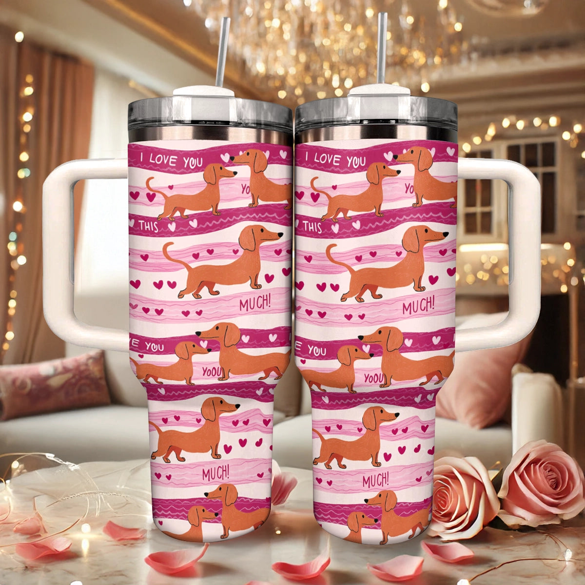 Shineful Tumbler Dachshund Puppy Love Forever