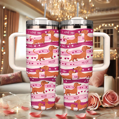 Shineful Tumbler Dachshund Puppy Love Forever