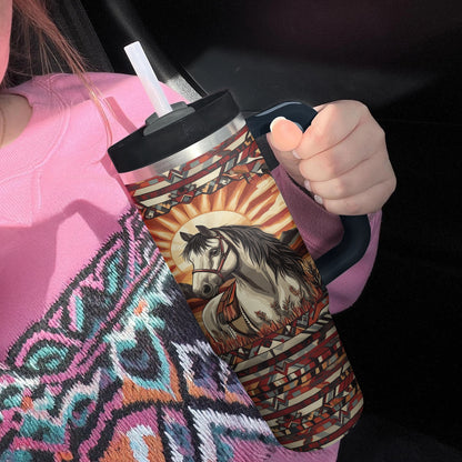 Shineful Tumbler Horse Sunset Spirit