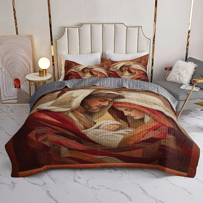 Shineful Quilt 3-Piece Set Sacred Geometry of Grace