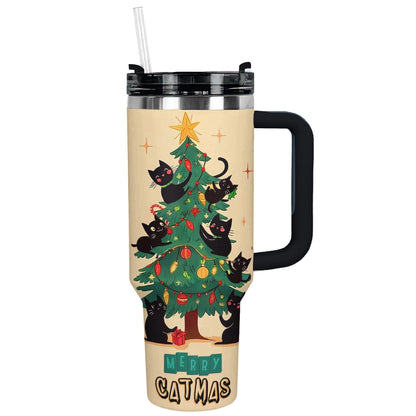 Shineful Tumbler Christmas Purrfect Merry Catmas