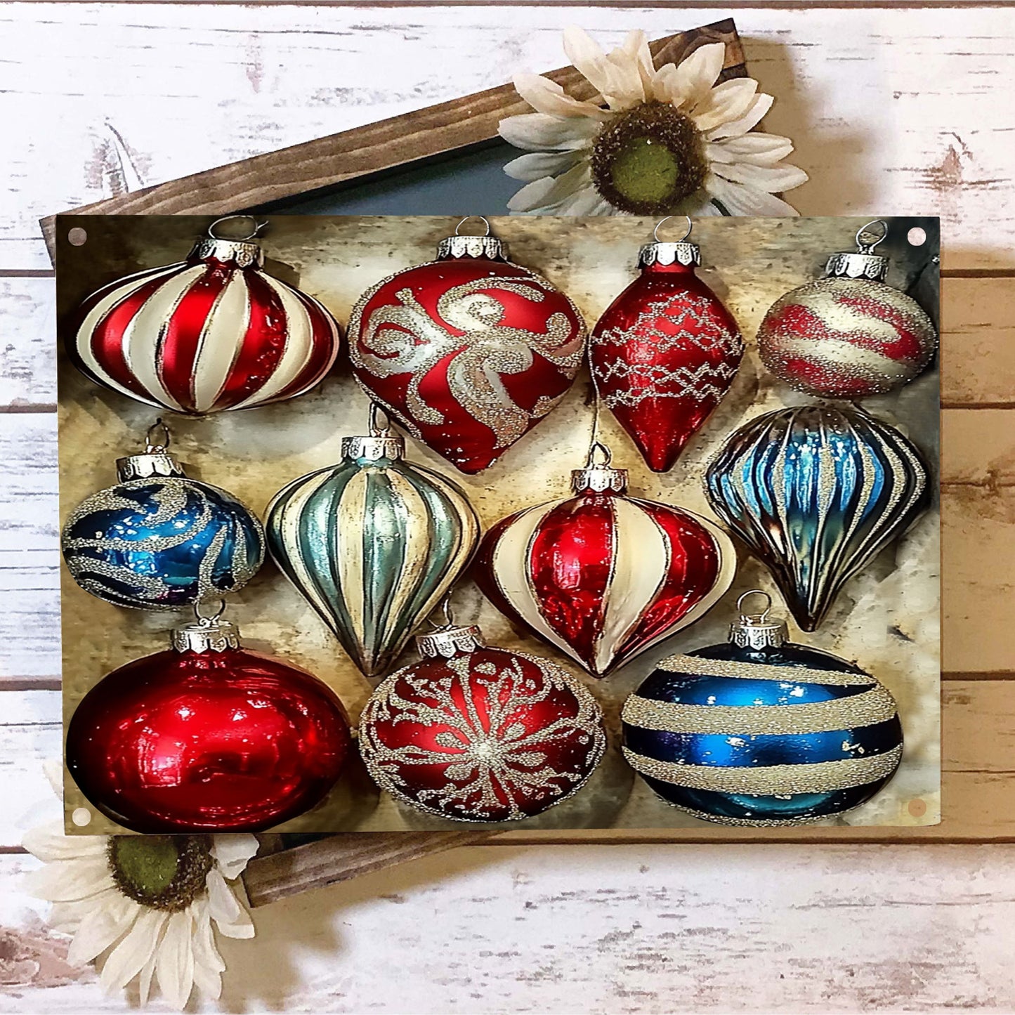 Shineful 2D Metal Sign Whimsical Christmas Lights