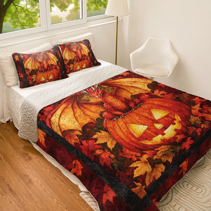 Shineful All Season Quilt 3-Piece Set Autumn Guardian