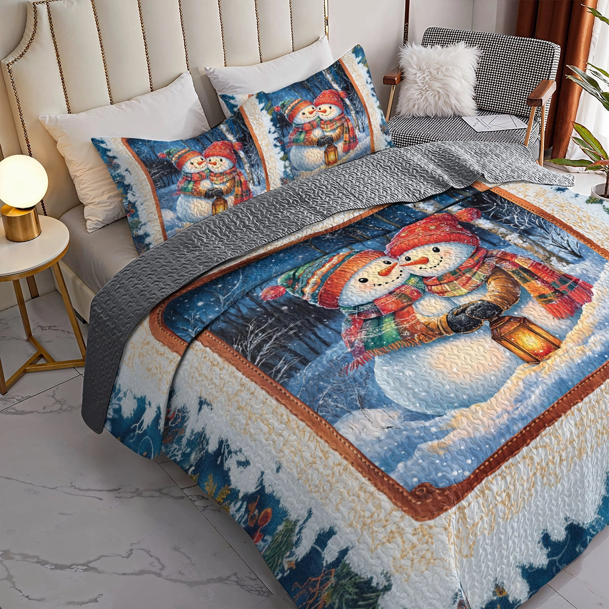 Shineful All Season Quilt 3-Piece Set - Winter Love