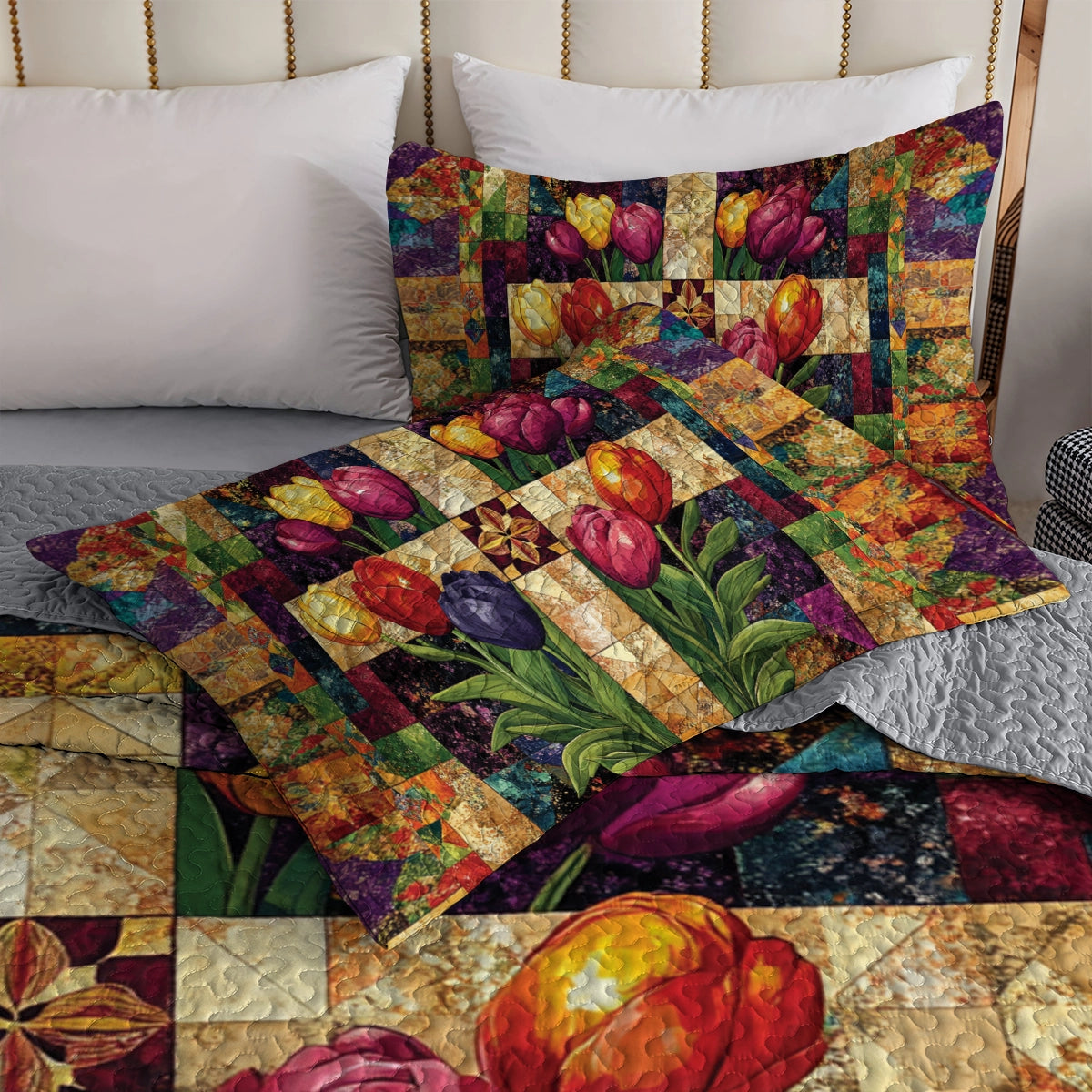 Shineful All Season Quilt 3-Piece Set Faithful Blooms