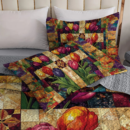 Shineful All Season Quilt 3-Piece Set Faithful Blooms