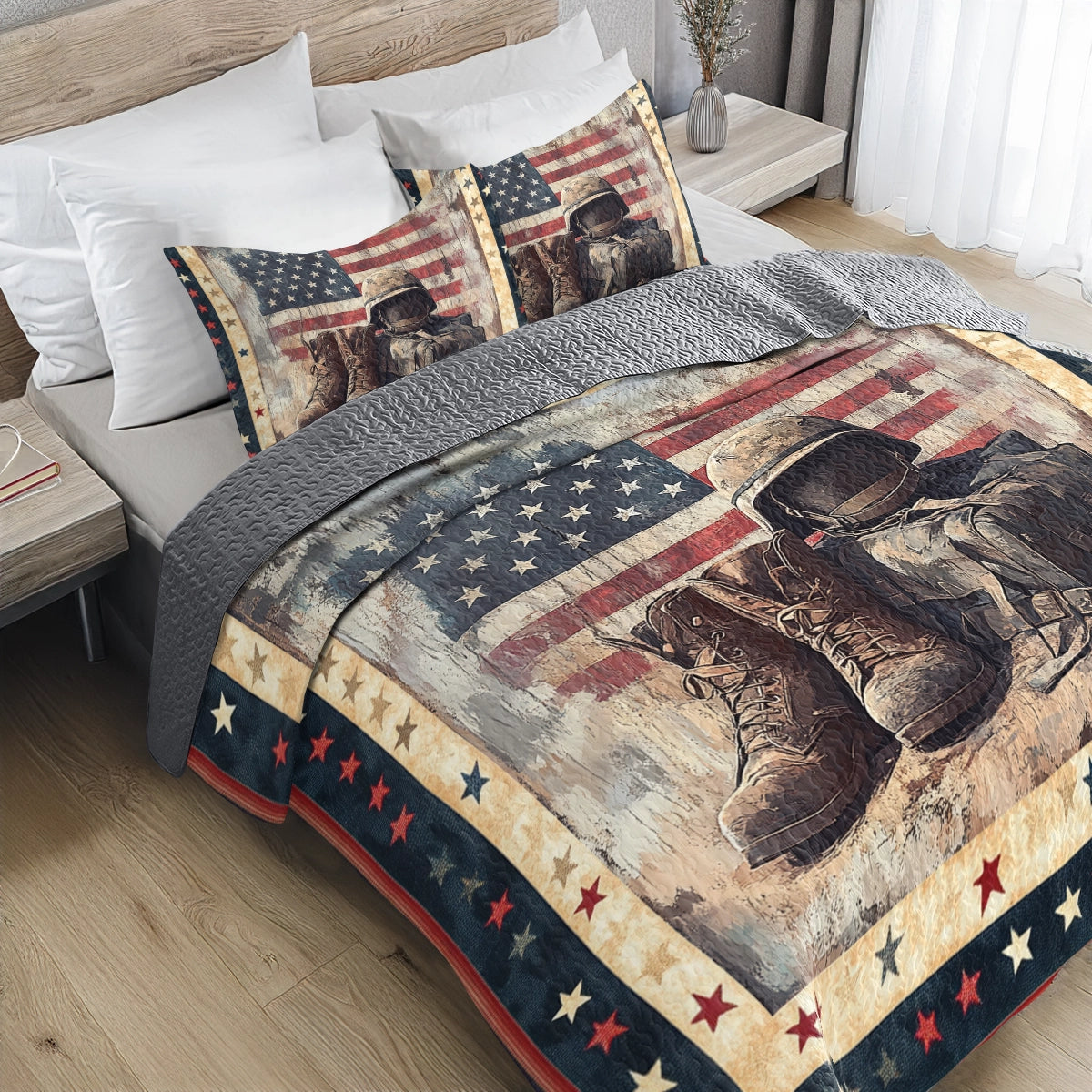 Shineful All Season Quilt 3-Piece Set - Honor & Valor