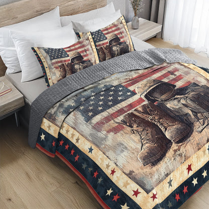 Shineful All Season Quilt 3-Piece Set - Honor & Valor