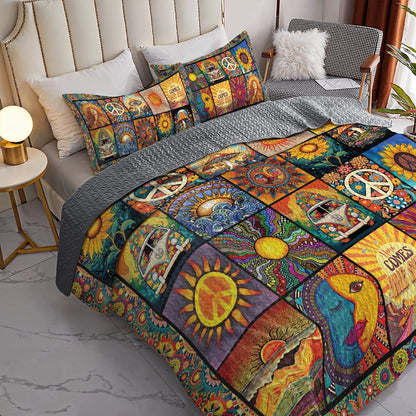 Shineful All Season Quilt 3-Piece Set - Sunshine Dream Hippie