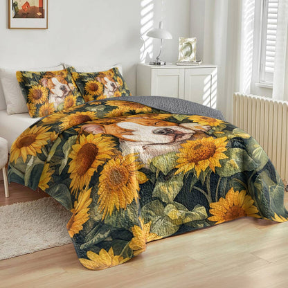 Shineful All Season Quilt 3-Piece Set Sleeping Bulldog