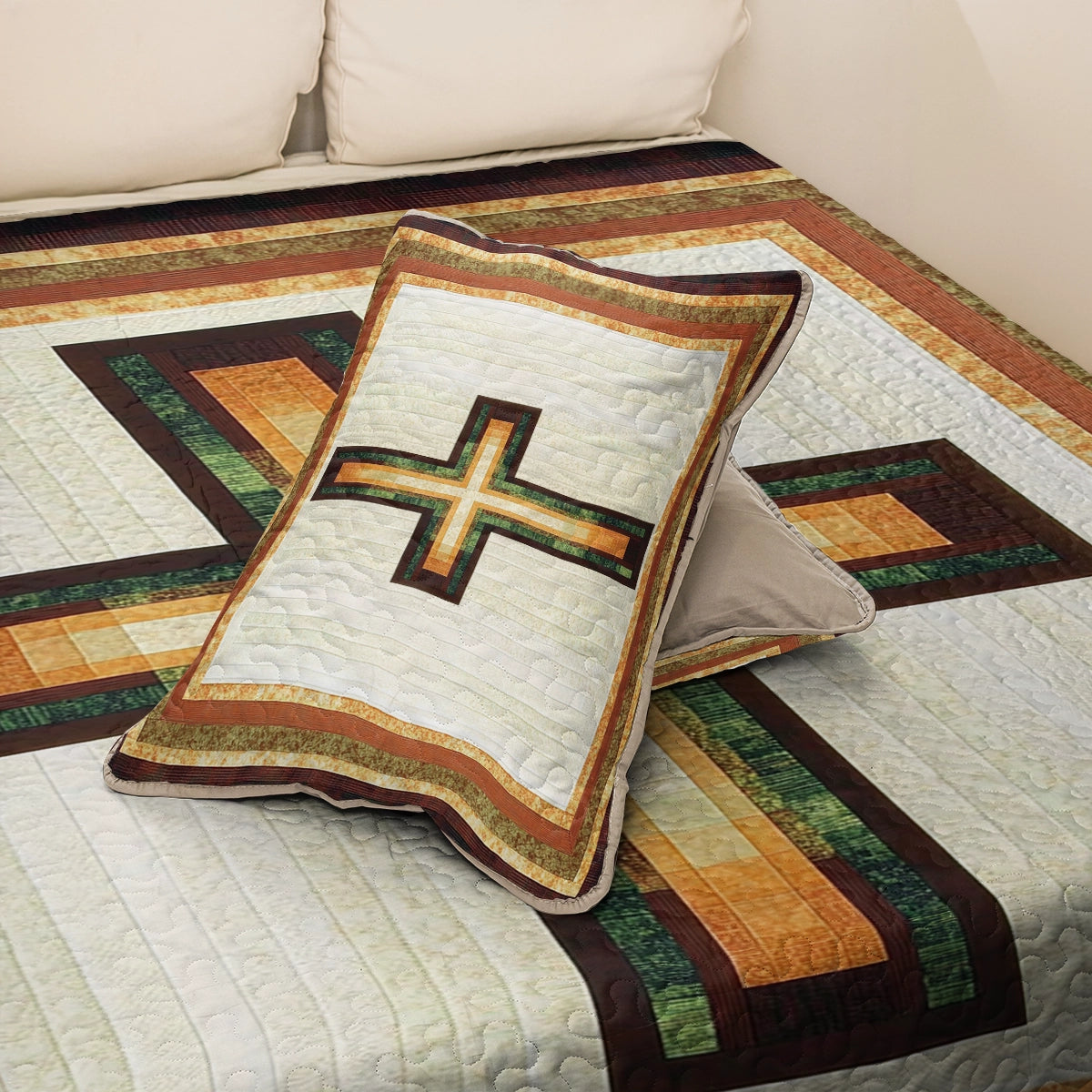 Shineful All Season Quilt 3-Piece Set - God Faith & Comfort