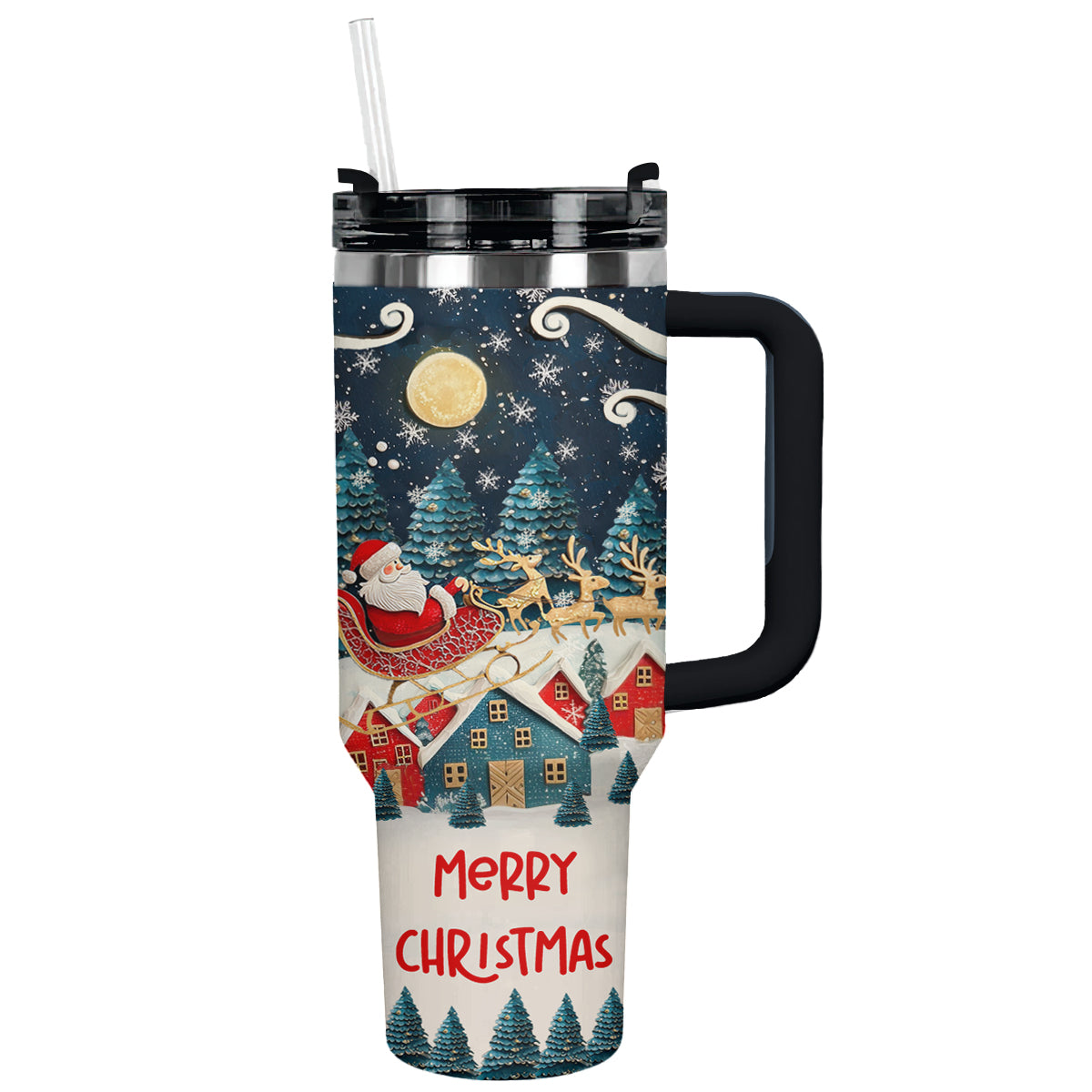 Shineful Tumbler Joyful Christmas Santa