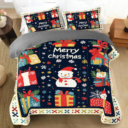 Shineful All Season Quilt 3-Piece Set Christmas Cheer