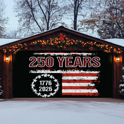 Shineful Garage Door Banner Decoration Liberty Was Earned