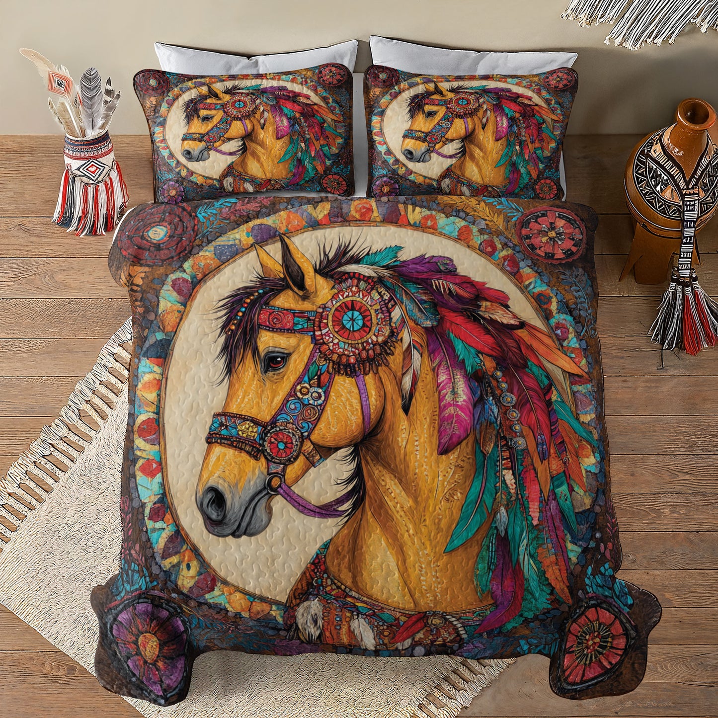 Shineful All Season Quilt 3-Piece Set Echoes Of Warrio