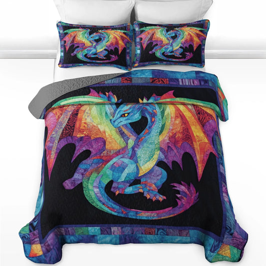 Shineful All Season Quilt 3-Piece Set - Celestial Dragon Dream