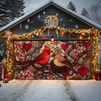 Shineful Garage Door Banner Decoration Cardinal Blessing Art