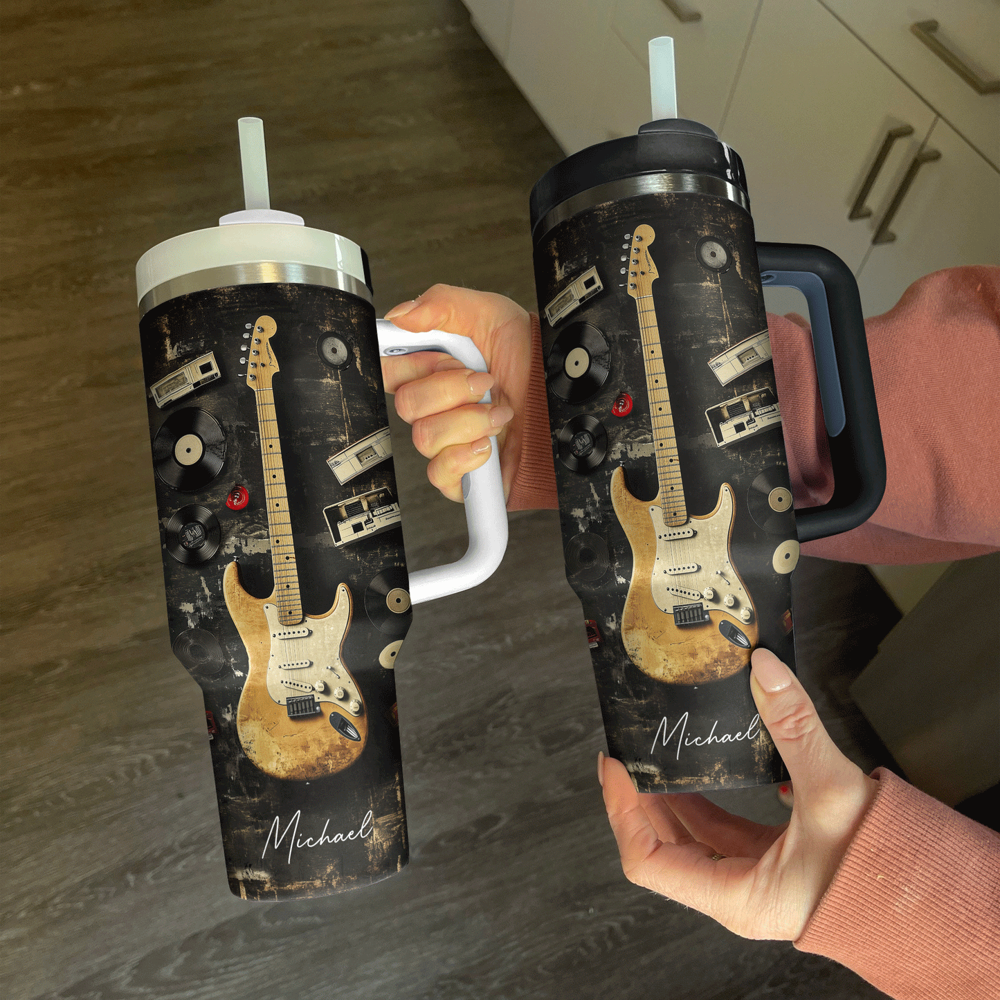 Shineful Tumbler Personalized Retro Rhythm Guitar