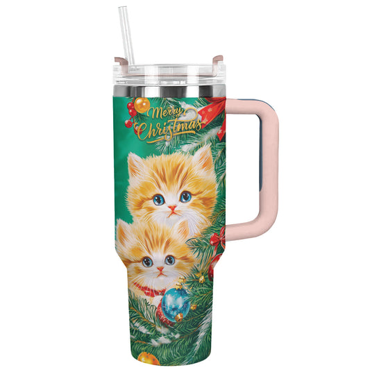 Shineful Tumbler Merry Christmas Kitty