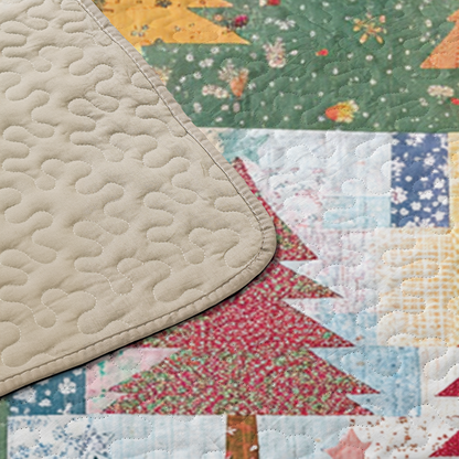Shineful All Season Quilt 3-Piece Set Patchwork Christmas Tree