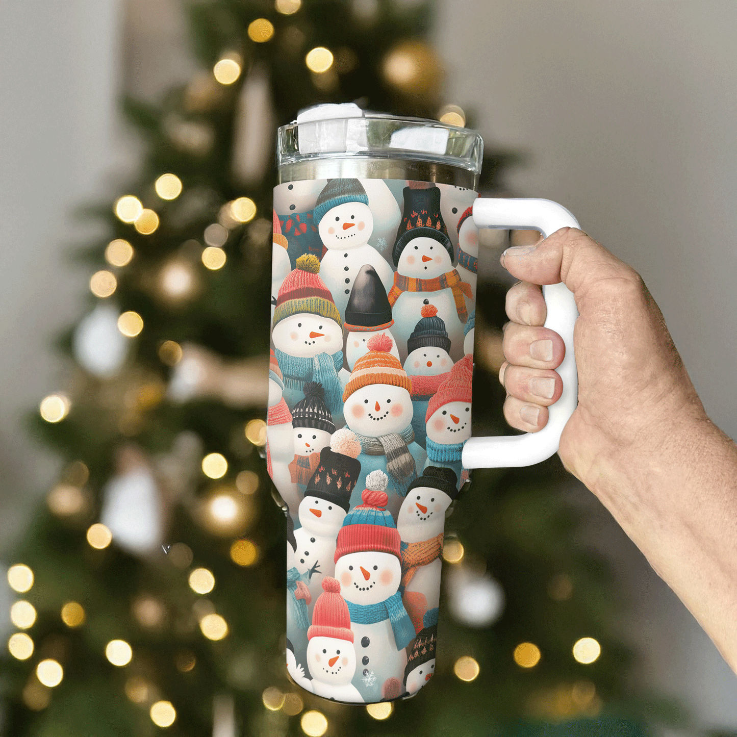 Shineful Tumbler Cozy Snowmen