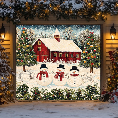 Shineful Garage Door Banner Decoration - Country Christmas Charm
