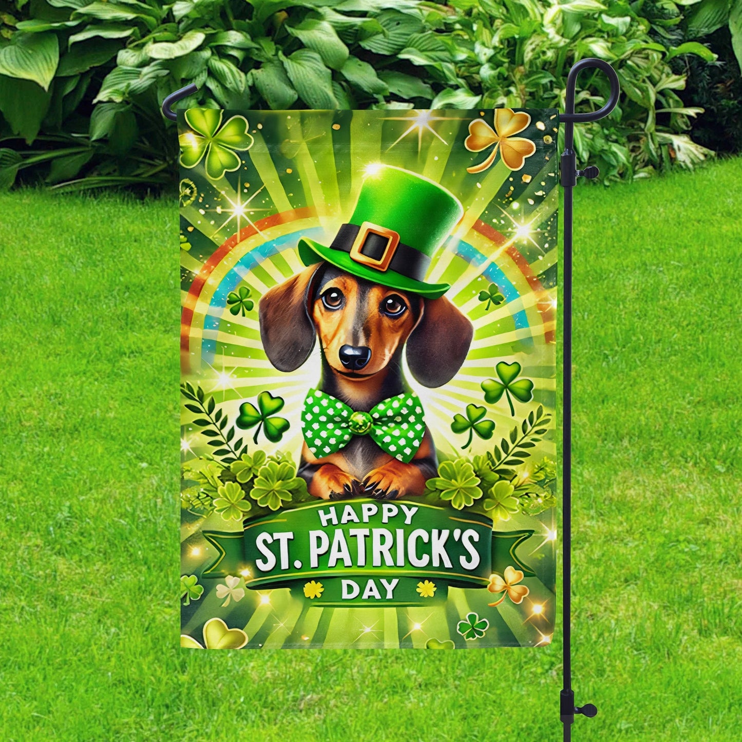 Shineful Gargen Flag 12" x 18" - Lucky Pup Irish