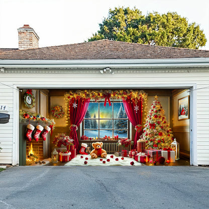 Shineful Garage Door Banner Decoration - A Christmas To Remember