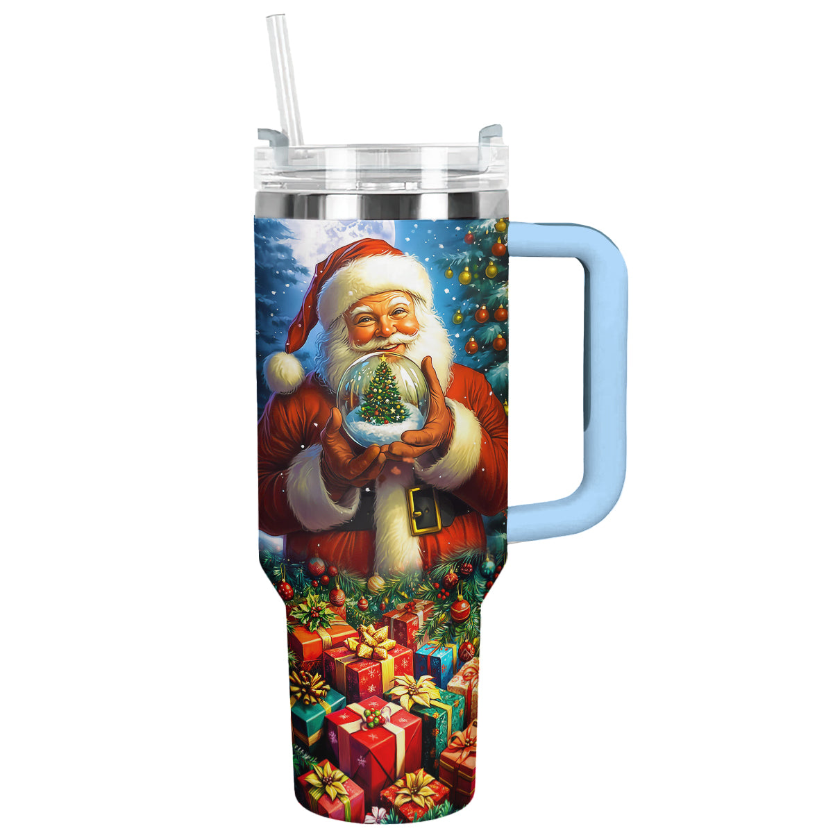Shineful Tumbler Santa’s Magical Snow Globe Gift