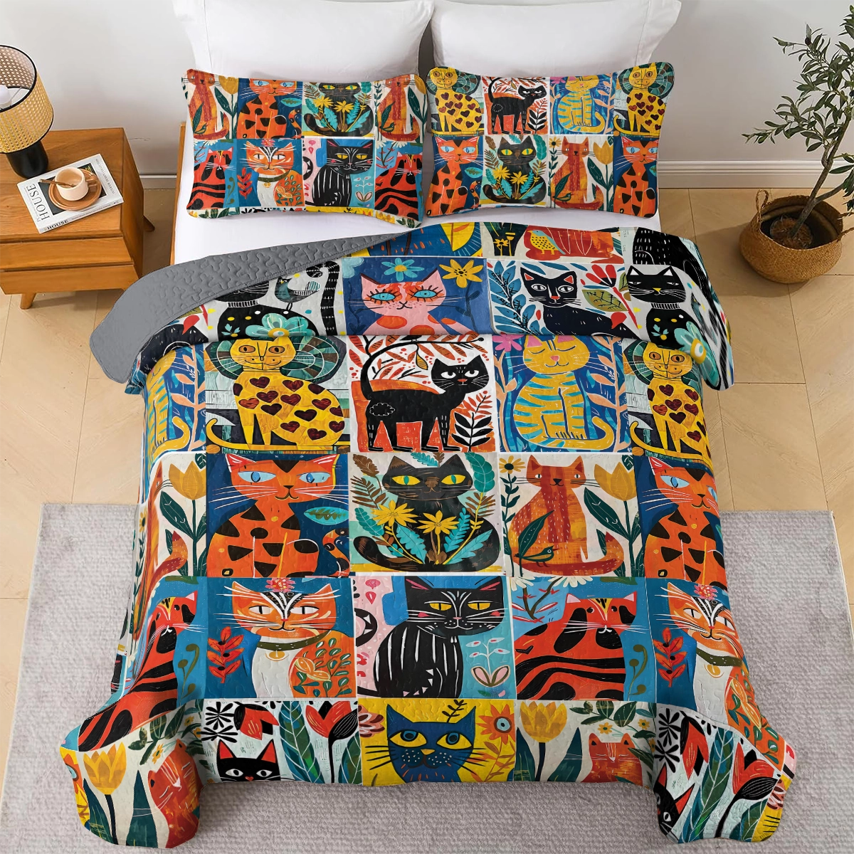 Shineful All Season Quilt 3-Piece Set Quiet Circus