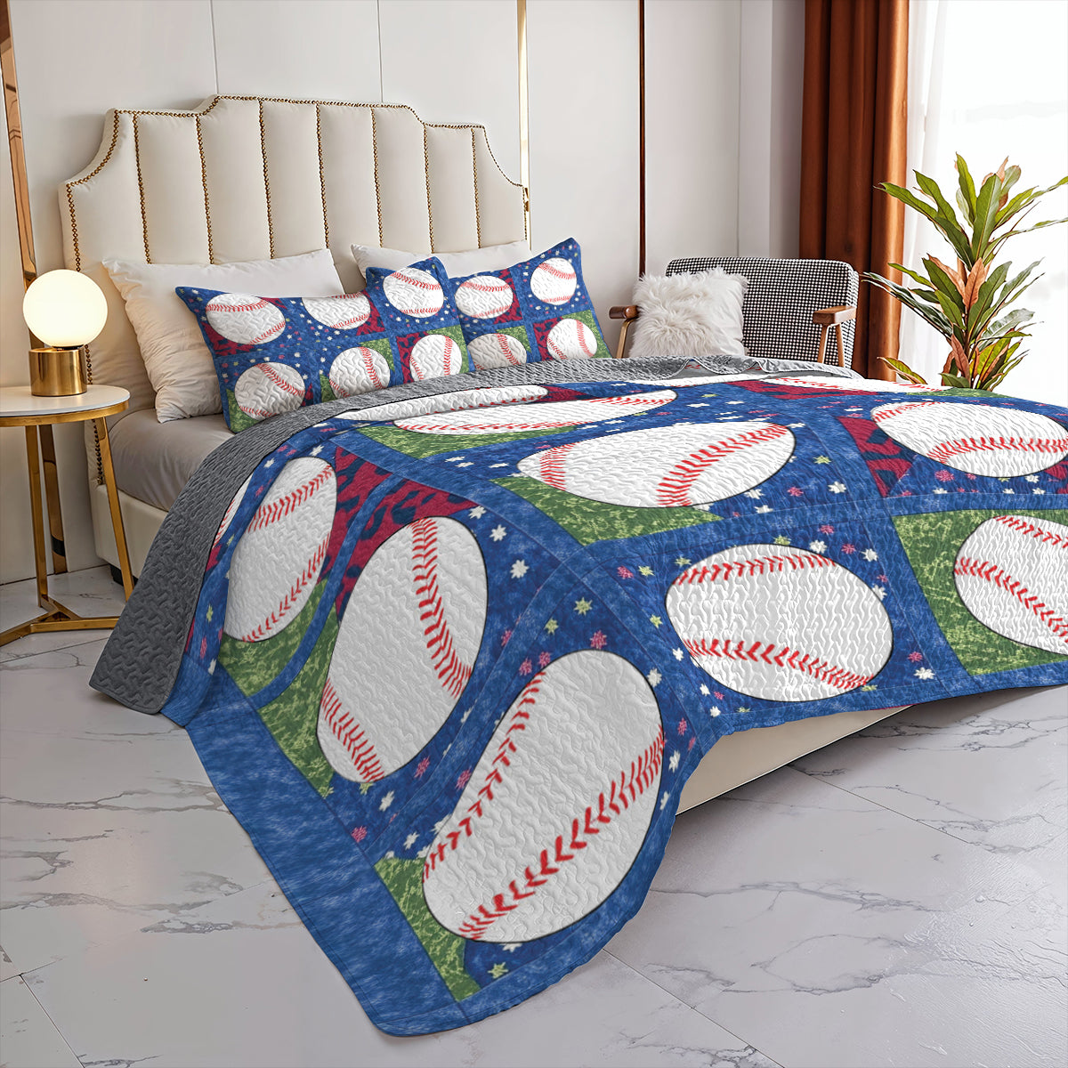 Shineful All Season Quilt 3-Piece Set Home Run Dreams