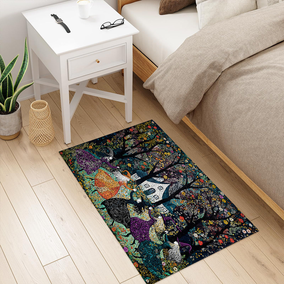 Shineful Beautiful Witchy Woman Ultra-Thin Non Skid Floor Mat, Kitchen Rugs