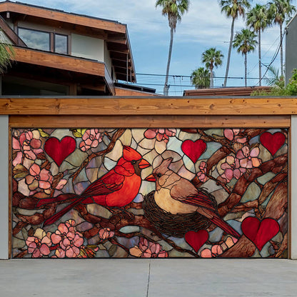 Shineful Garage Door Banner Decoration Cardinal Blessing Art