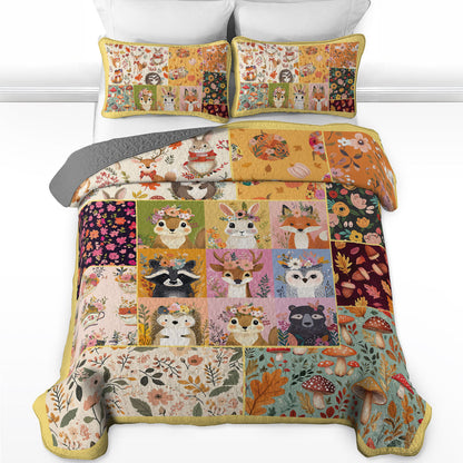 Shineful All Season Quilt 3-Piece Set Woodland Wonderland