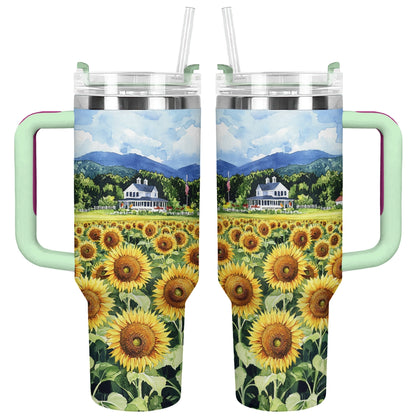 Shineful Tumbler Sunflower Farmhouse Glory