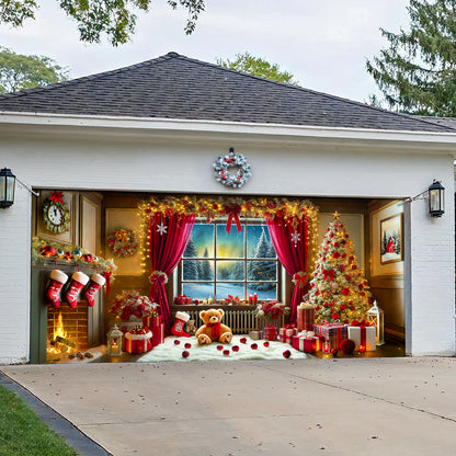 Shineful Garage Door Banner Decoration - A Christmas To Remember