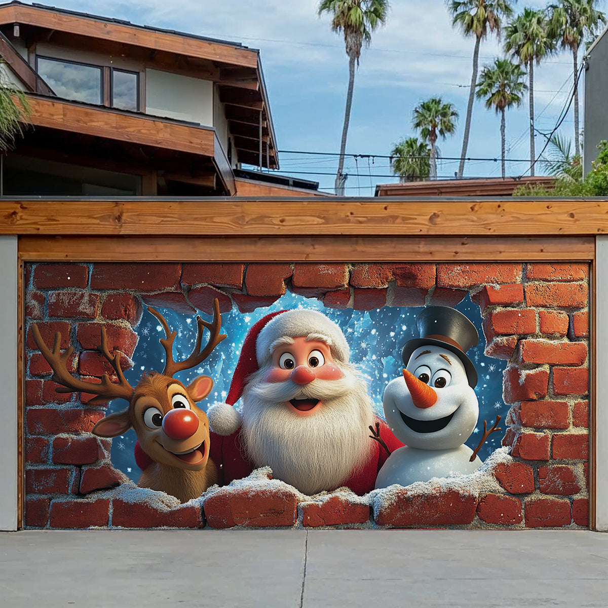 Shineful Garage Door Banner Decoration Christmas Fun