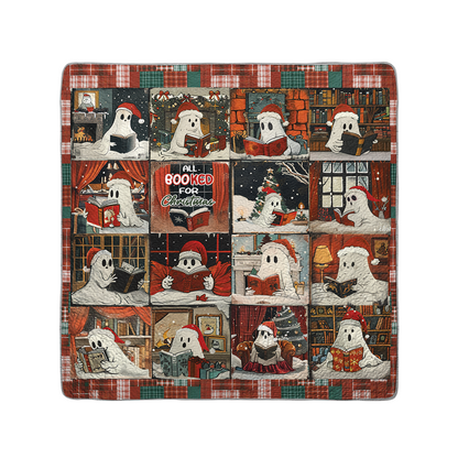 Shineful All Season Quilt 3-Piece Set Santa Bookish Boo