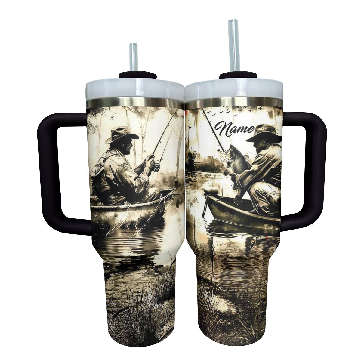 Shineful Tumbler Personalized Stunning Fishman